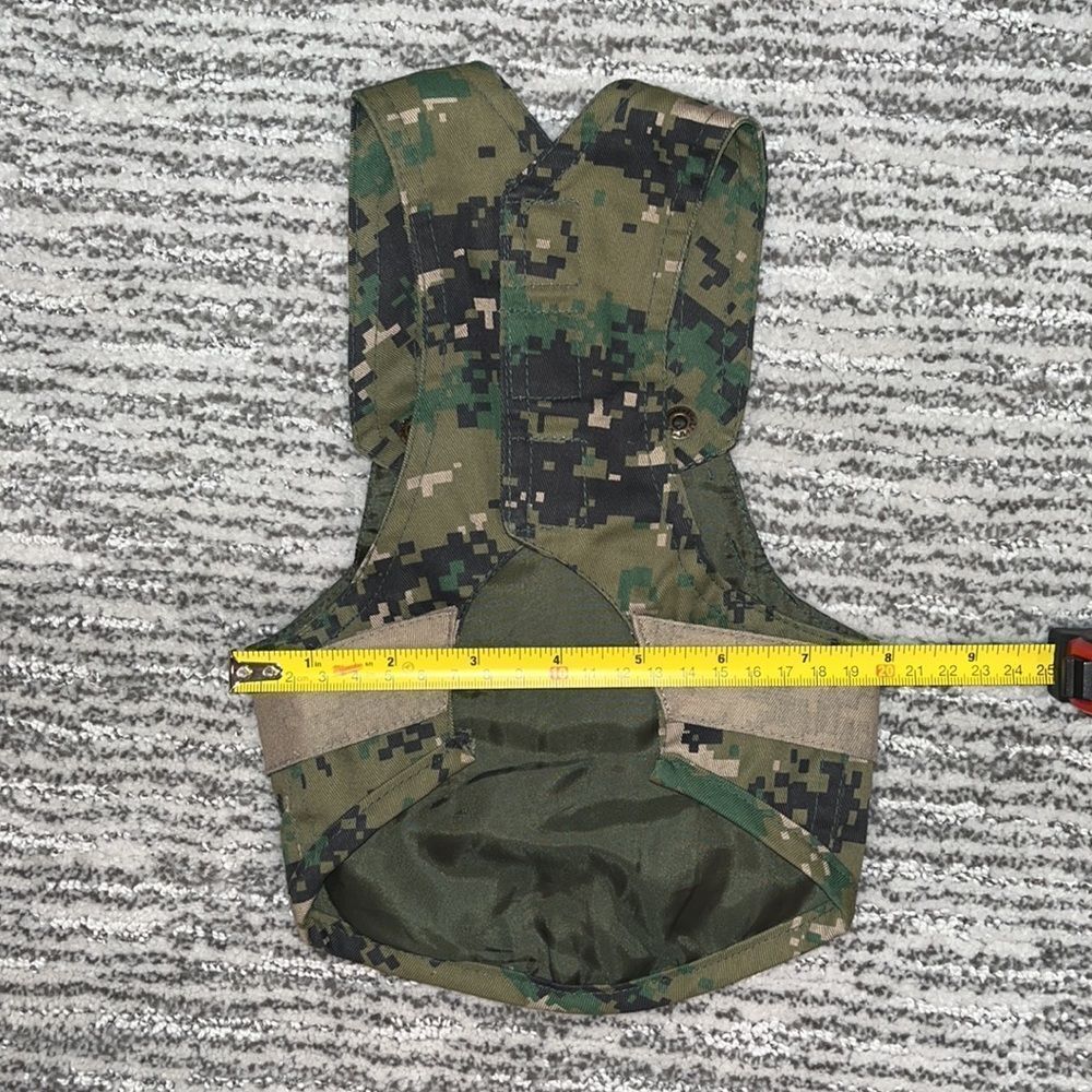 Fisherman Camo Vest Pet Costume Size XS - Picture 6 of 10